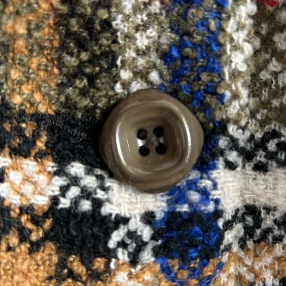 NWT, DESIGUAL, long tartan coat XS - Picture 6 of 11